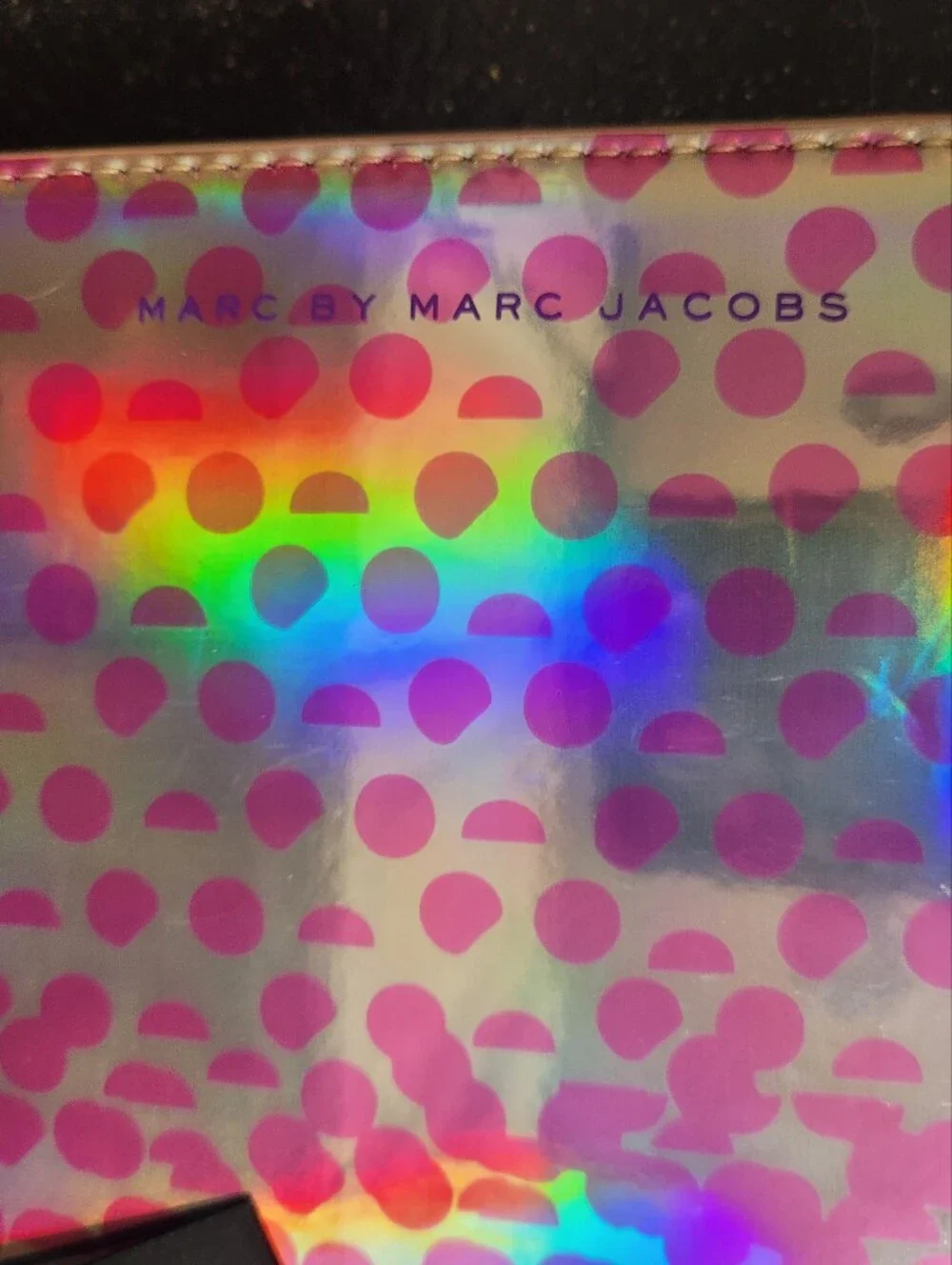 Marc by Marc Jacobs Iridescent Pink Leopard-Print IPad/Tablet Case Retails $138